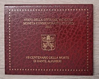 MONEDA 2 EURO 2021 VATICANO DANTE ALIGHIERI