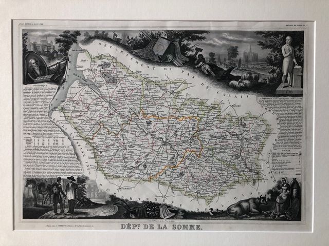 Grabado Departamento del Somme 1852
