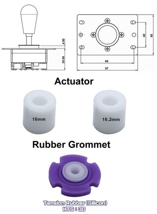 Joystick Arcade Crown CWL-309MJ-ST30 New Helpme