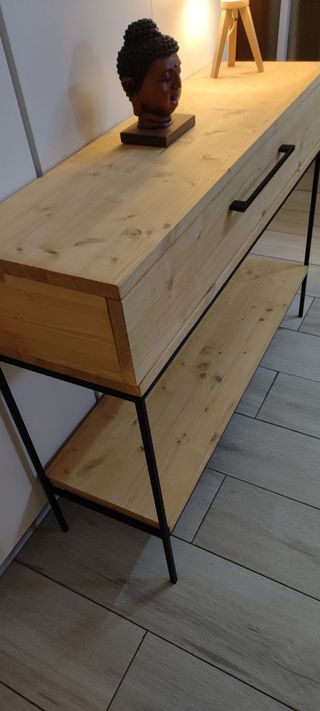 mueble entrada/recibidor estilo industrial