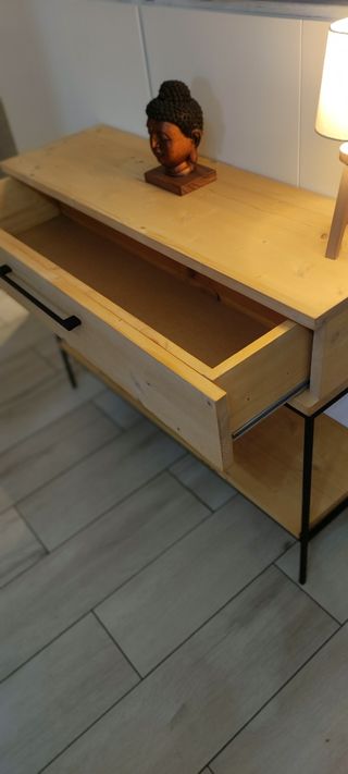 mueble entrada/recibidor estilo industrial