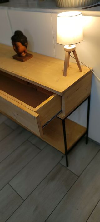 mueble entrada/recibidor estilo industrial