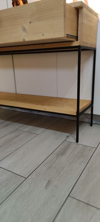 mueble entrada/recibidor estilo industrial