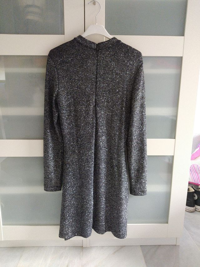 Vestido de purpurina Mango