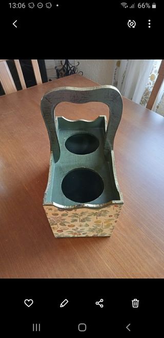 Caja botellero. Macetero.