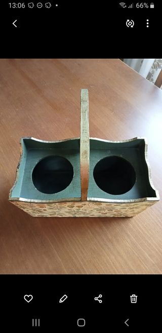 Caja botellero. Macetero.