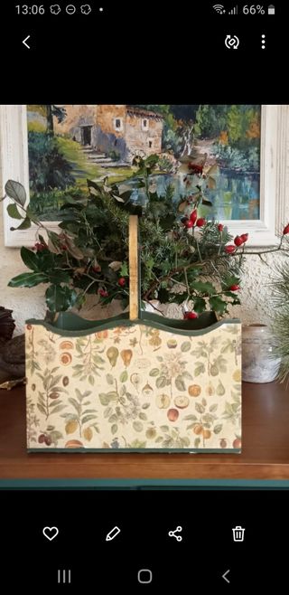 Caja botellero. Macetero.