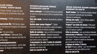 SECADOR DE PELO REVAMP PROGLOSS IONIC 3800