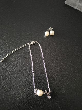conjunto pendientes + pulsera