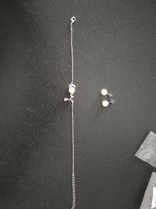 conjunto pendientes + pulsera