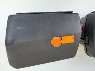 Coperture Laterali Per BMW K75 E K100 - In Alluminio Nero Opaco, Misure 35x21.3x0.9 Cm, Con Logo K100