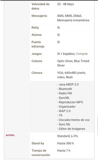 Sony Ericsson K700i K700 con caja y accesorios