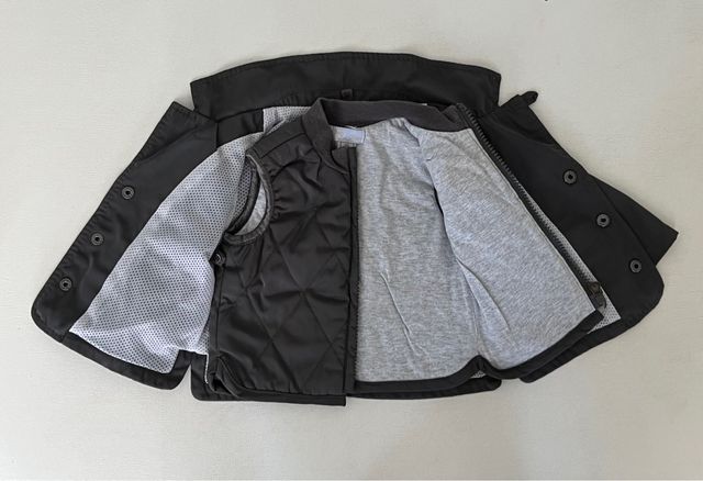 Chaqueta con chaleco y pantalón