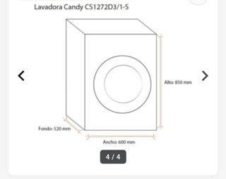 Lavadora Candy 7kg