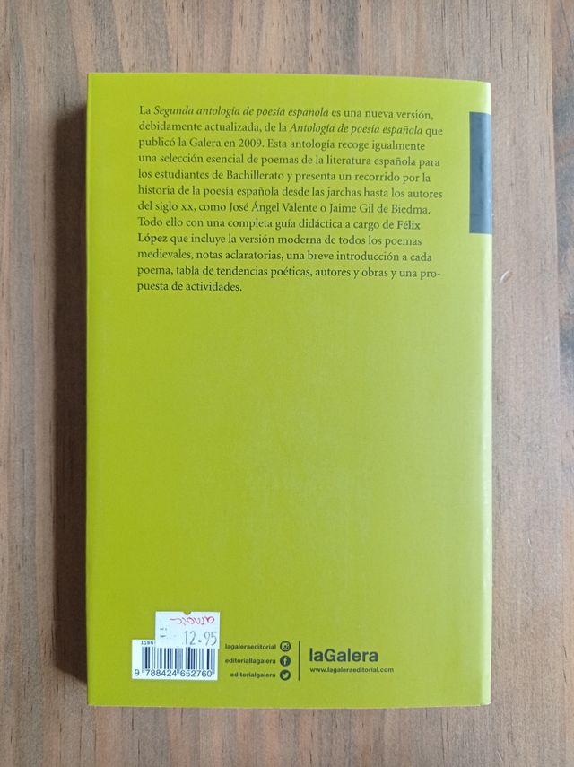 Seconda antologia di poesia Spagnola