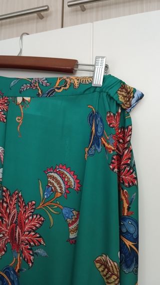 falda larga estampada