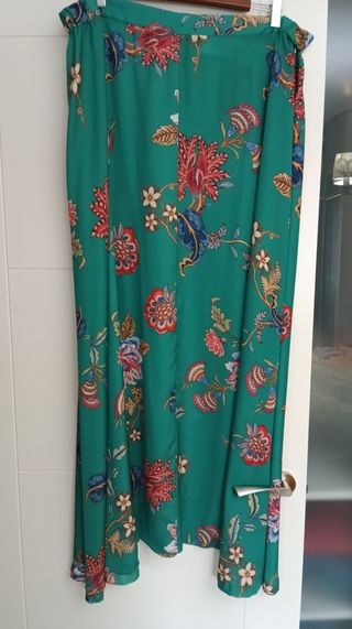 falda larga estampada