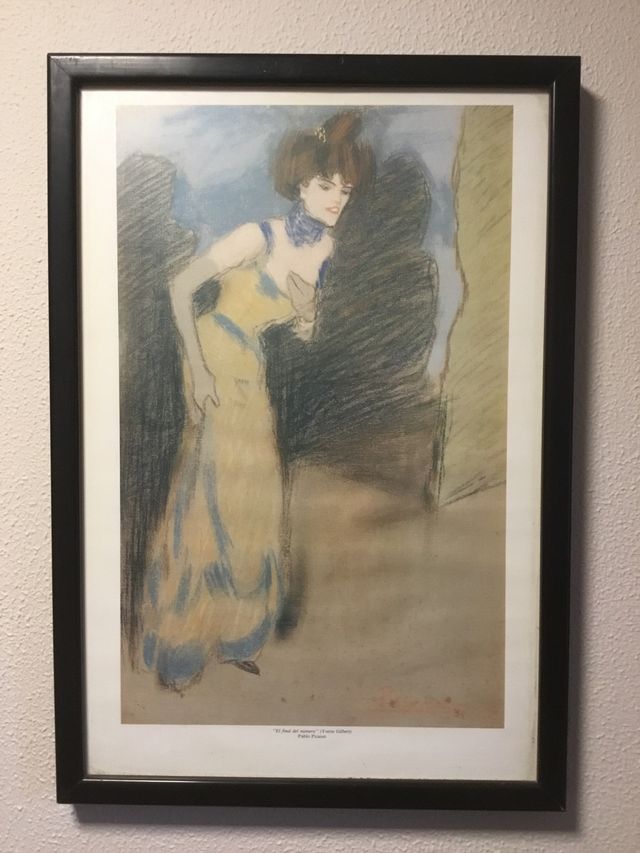 Lámina enmarcada de Picasso 1