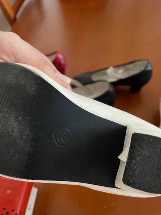 Zapatos de tacón niña flamenco