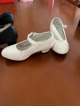 Zapatos de tacón niña flamenco