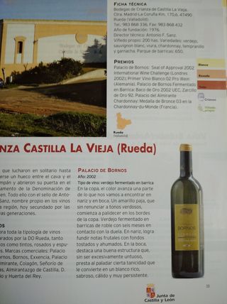 LIBRO VINOS Y BODEGAS CASTILLA Y LEON  sin tapas