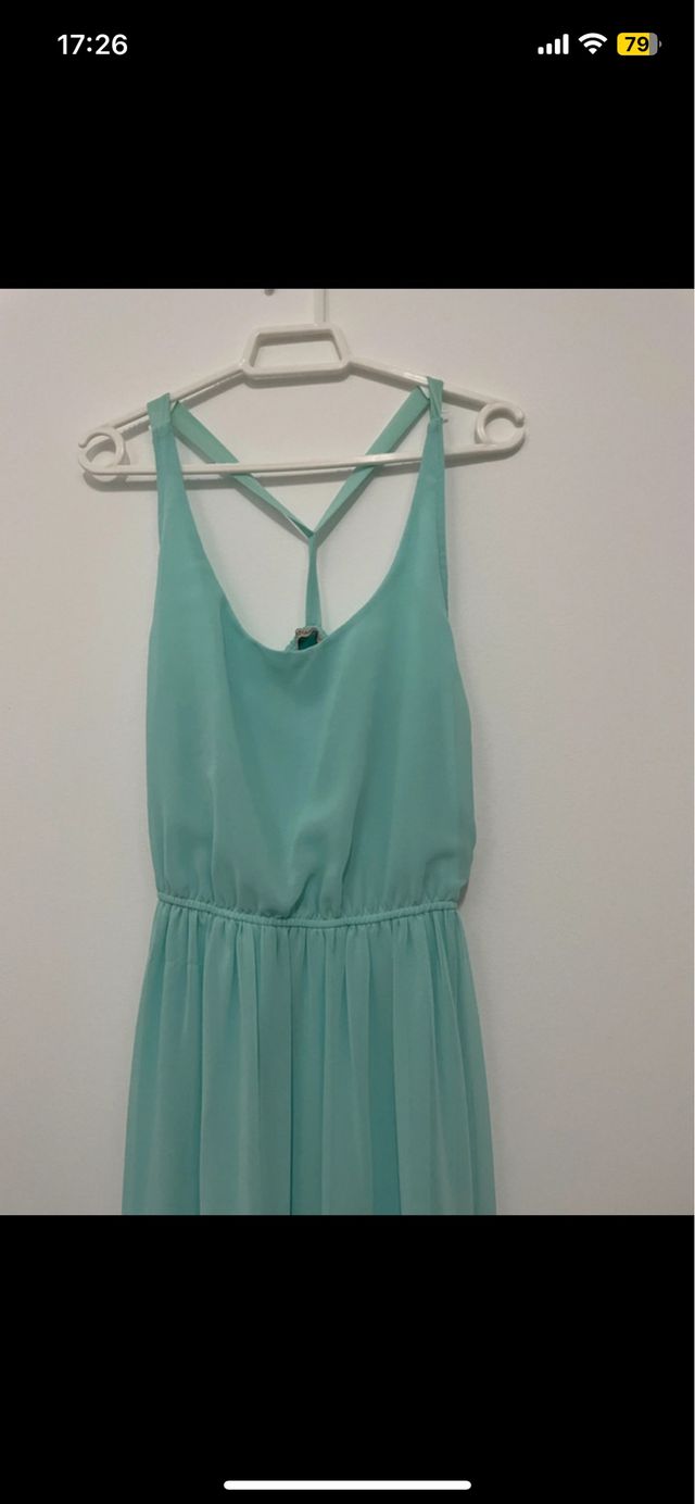 Vestido invitada tirantes azul Pull and Beats