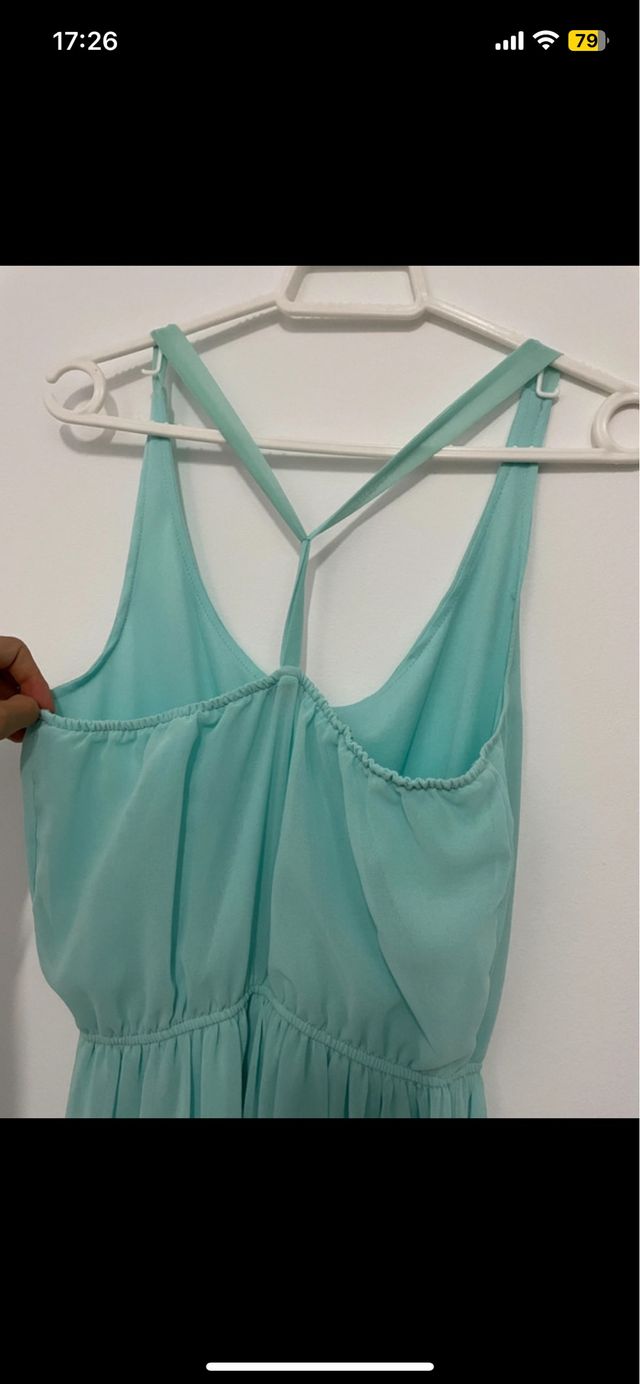 Vestido invitada tirantes azul Pull and Beats