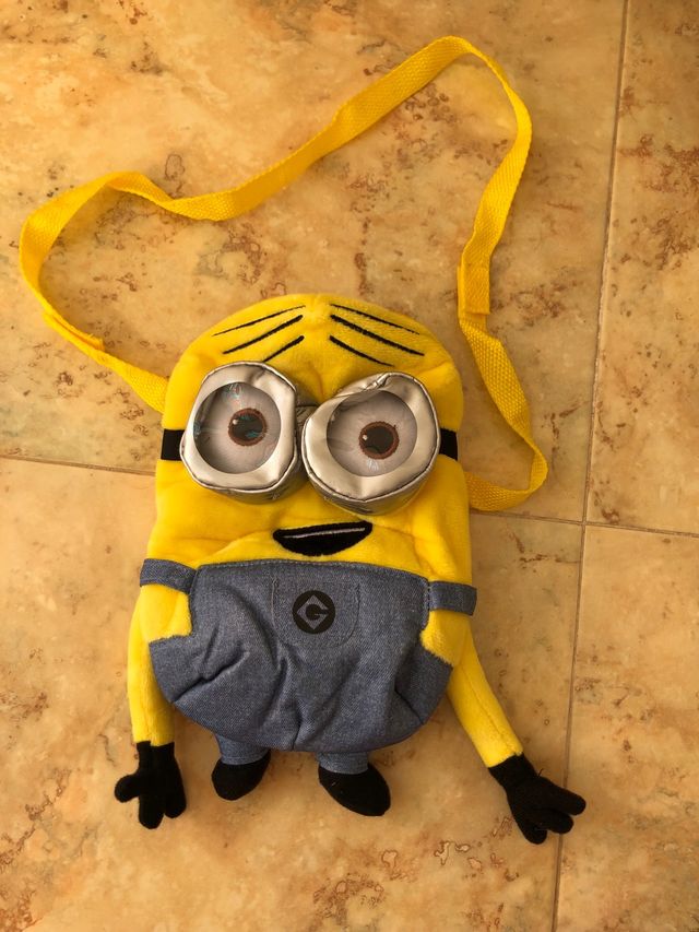 4 Bandolera bolsa peluche minions