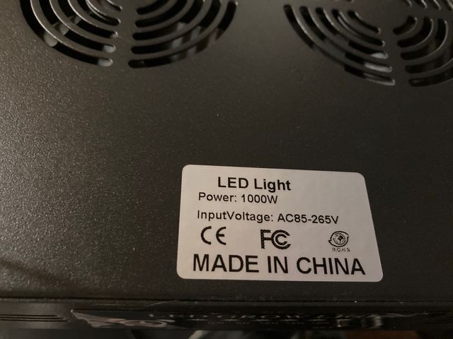 Lámpara cultivo de interior