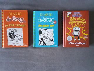 Lote libros diario de Greg y Rowley