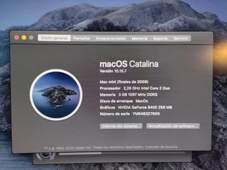 Mac mini 2009 completo, de colección.