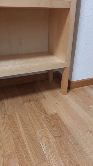 estanteria libreria ikea madera marron claro 