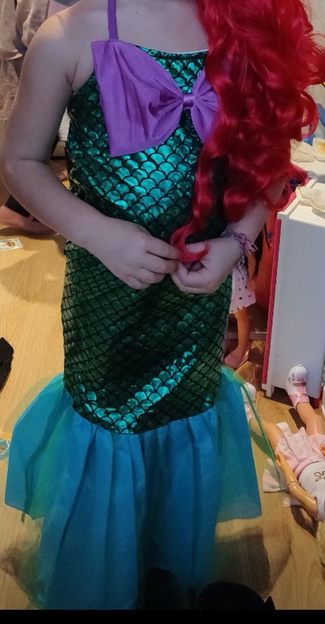 Disfraz sirena talla 5-6 años