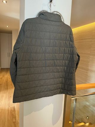 Anorak de algodón acolchado gris