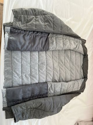 Anorak de algodón acolchado gris