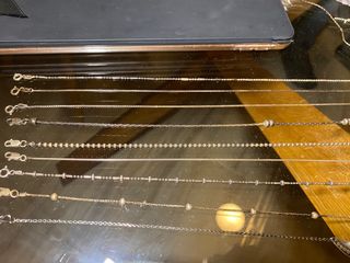 Cadenas de plata de distintas medidas. Desde 10€