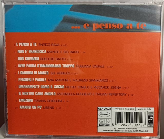 CD ...e penso a te - Artisti vari