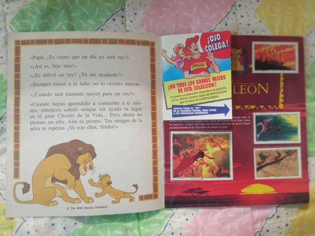 Álbum Rey León Panini