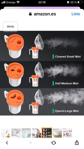 Dispositivo de inhalación nebulizador nuevo 