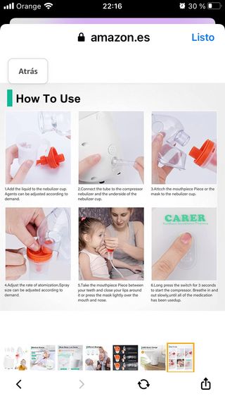 Dispositivo de inhalación nebulizador nuevo 