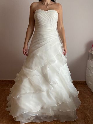 Vestido de novia palabra de honor.Talla M