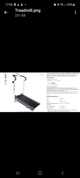 Cinta para andar plegable BH