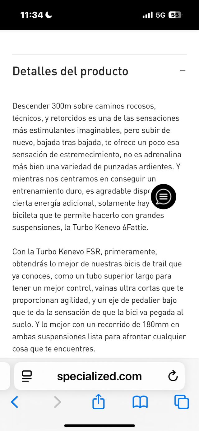 specialized kenevo expert ,talla m  1000km