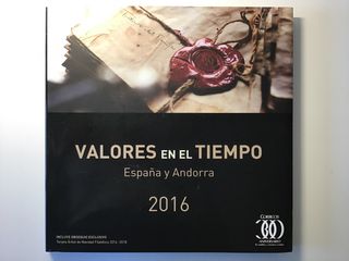 Libro de sellos España y Andorra 2016, sin sellos.