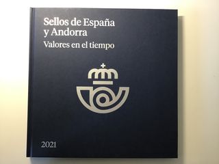 Libro de sellos España y Andorra 2021, sin sellos.