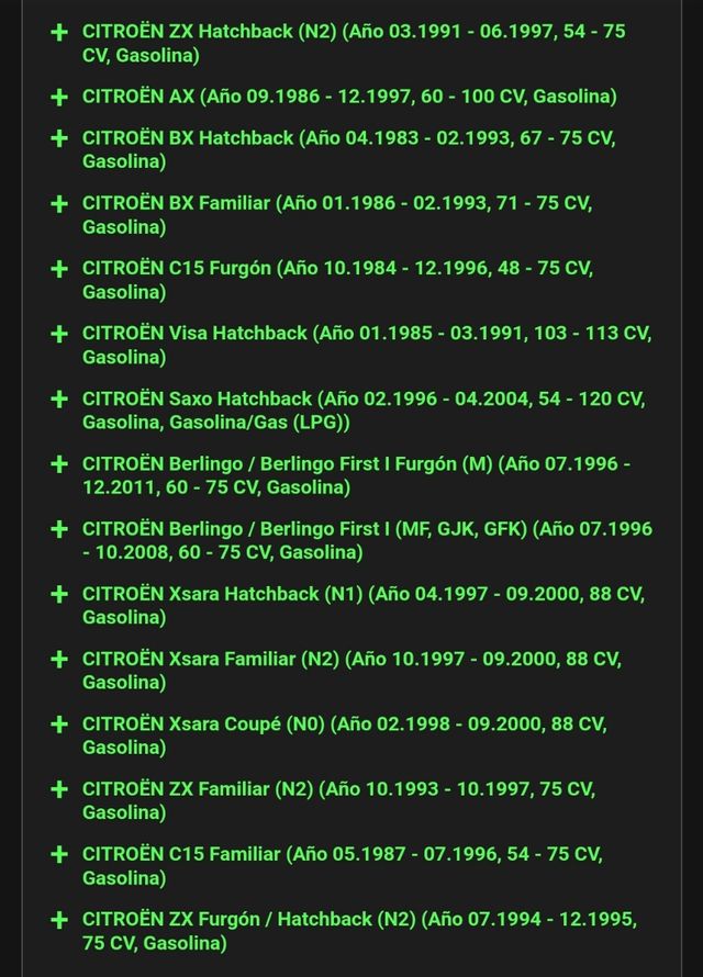 Filtro de aire Peugeot/Citroen