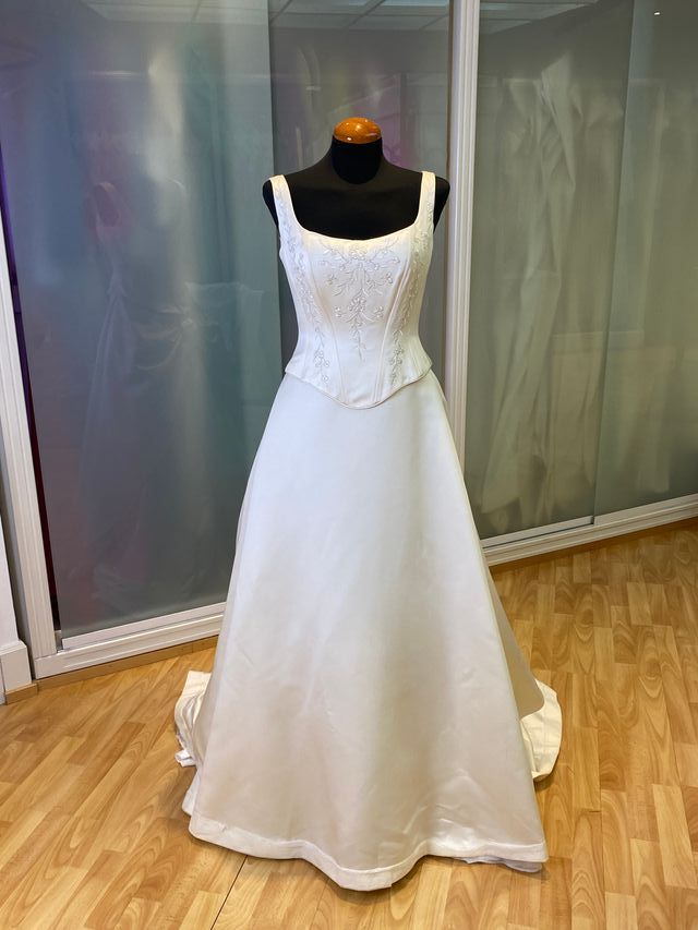 vestido de novia tirantes tipo corpiño