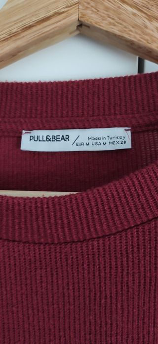 Suéter/jersey burdeos de Pull and Bear