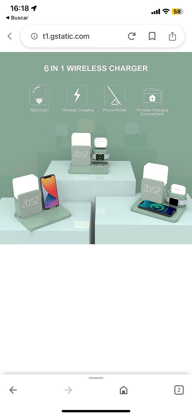 Cargador inalámbrico de carga rápida