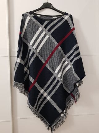 Poncho blu Taglia unica